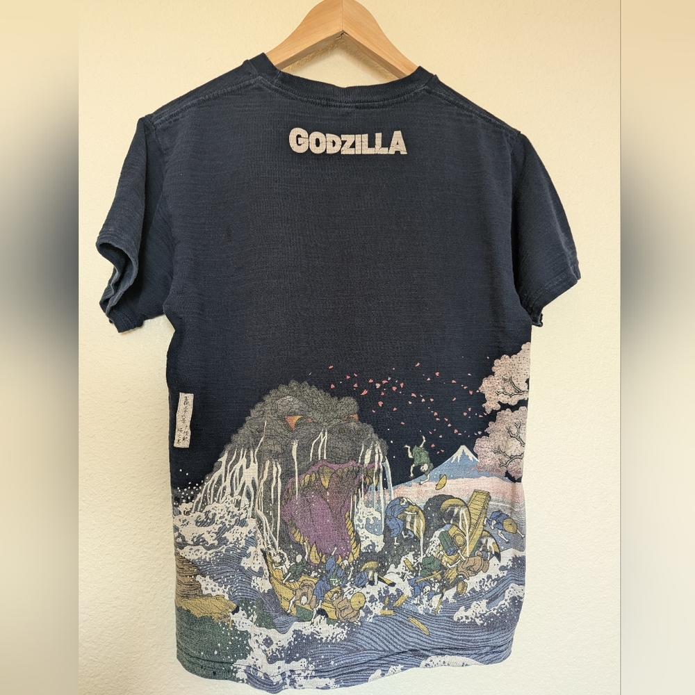 Godzilla Mens M Graphic T - Navy